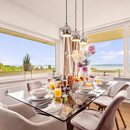 Panorama Penthouse Mit Atemberaubenden See- Und Bergblick Immenstaad am Bodensee Buitenkant foto