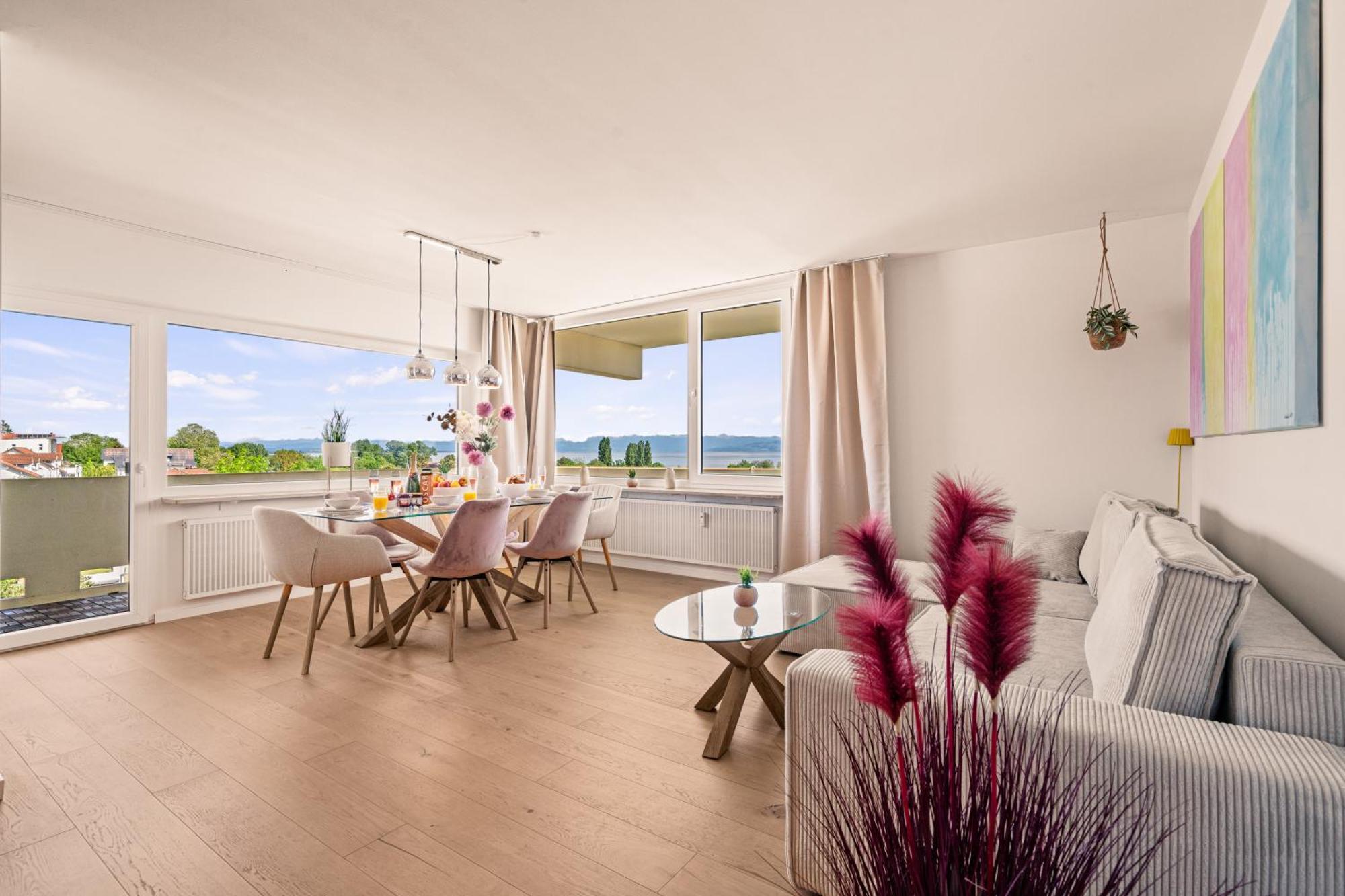 Panorama Penthouse Mit Atemberaubenden See- Und Bergblick Immenstaad am Bodensee